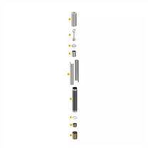 Conjunto de tubo de saliva para barril de base de cable